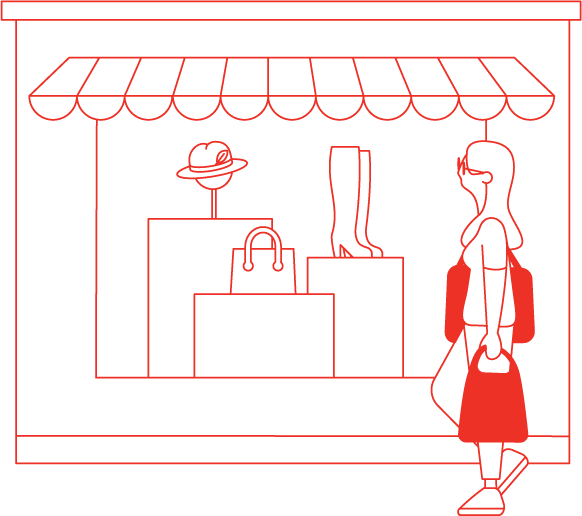 FIM - Einkaufen in Friedrichshain - Illustration